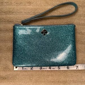Kate Spade Blue Glitter Bug Wristlet